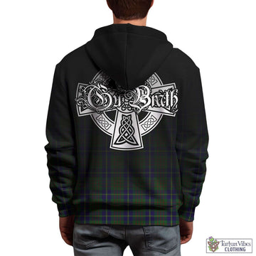 Cameron of Lochiel Hunting Tartan Hoodie Featuring Alba Gu Brath Family Crest Celtic Inspired