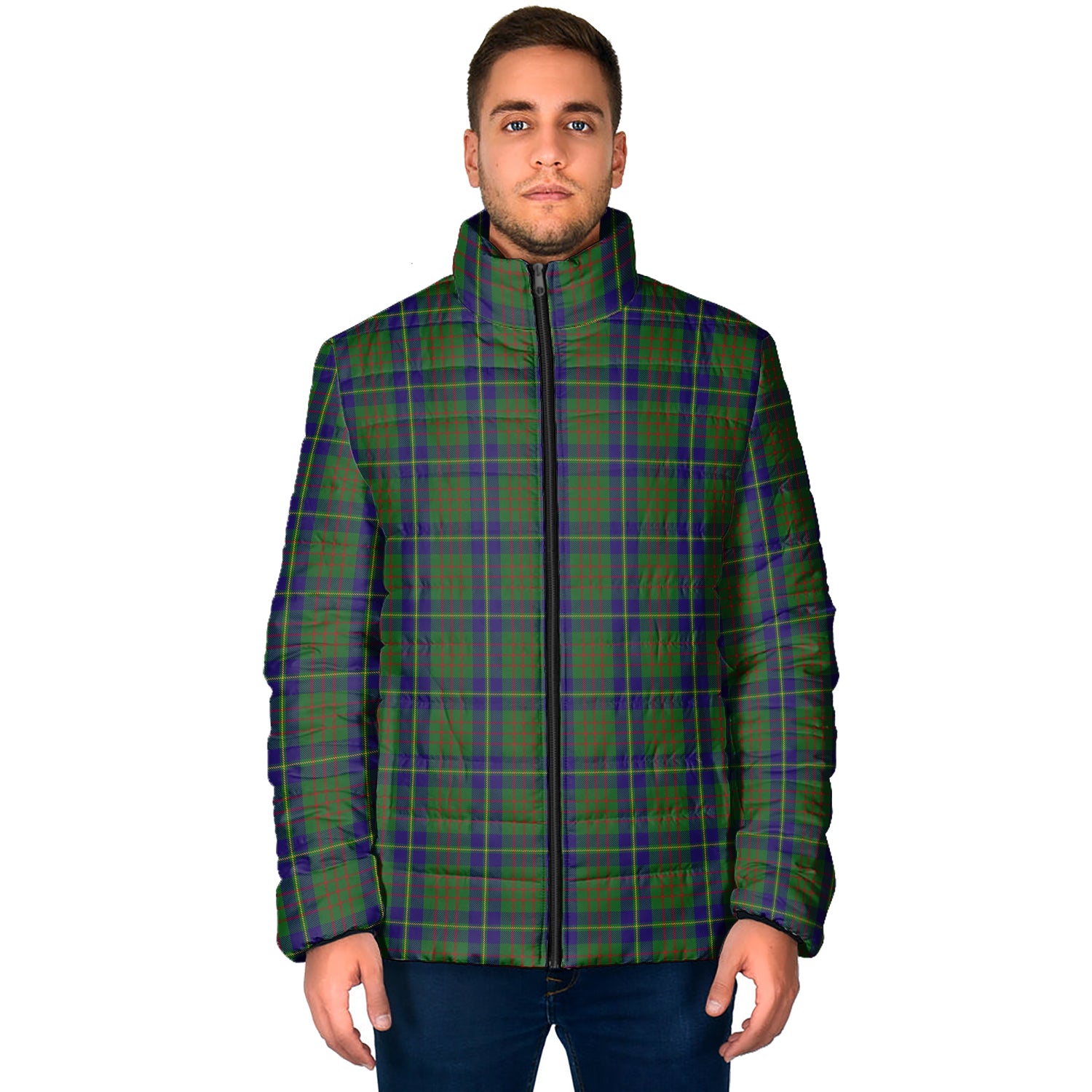 Cameron of Lochiel Hunting Tartan Padded Jacket - Tartan Vibes Clothing