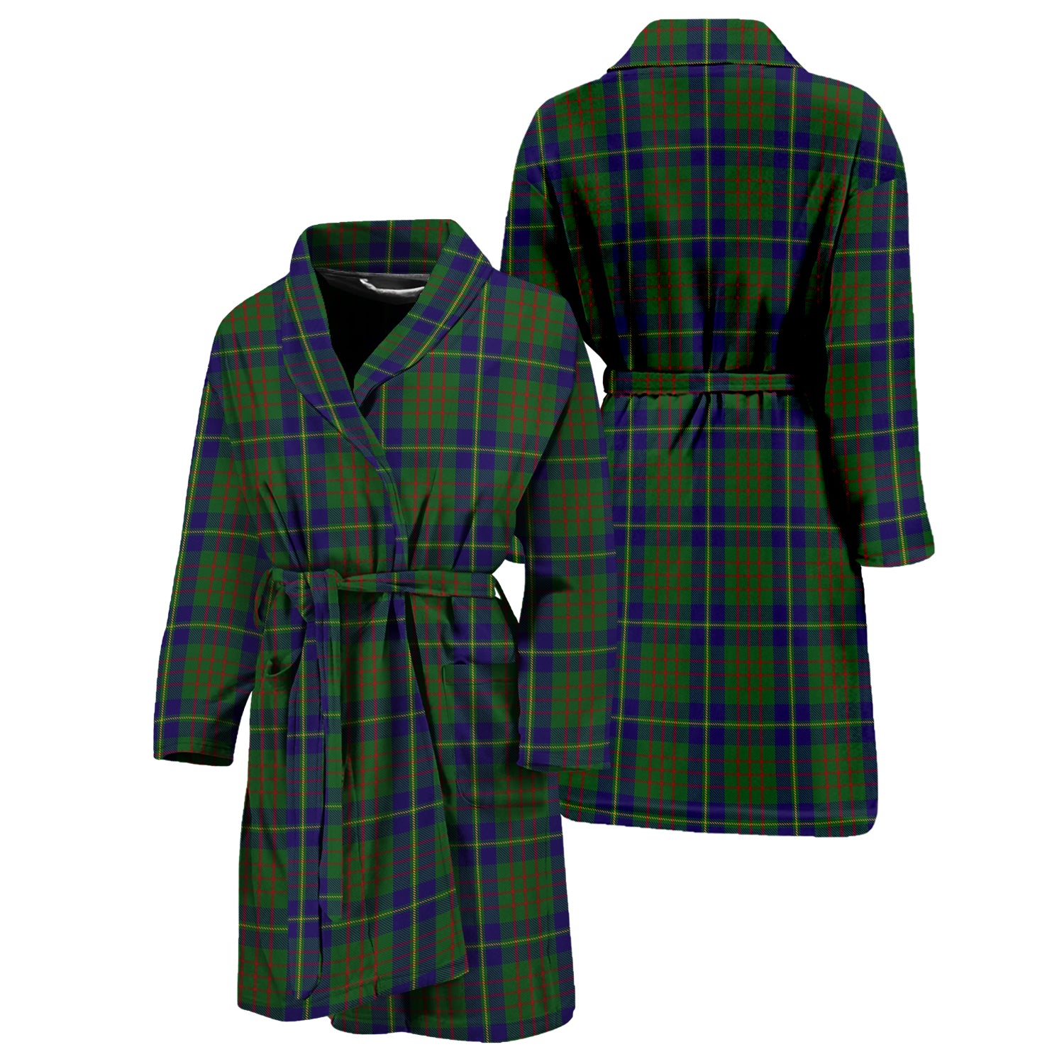 Cameron of Lochiel Hunting Tartan Bathrobe Unisex M - Tartan Vibes Clothing