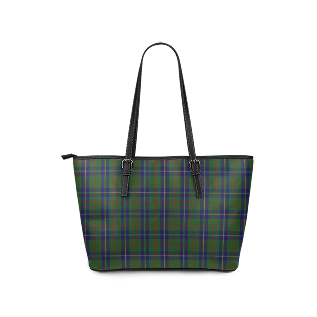 cameron-of-lochiel-hunting-tartan-leather-tote-bag