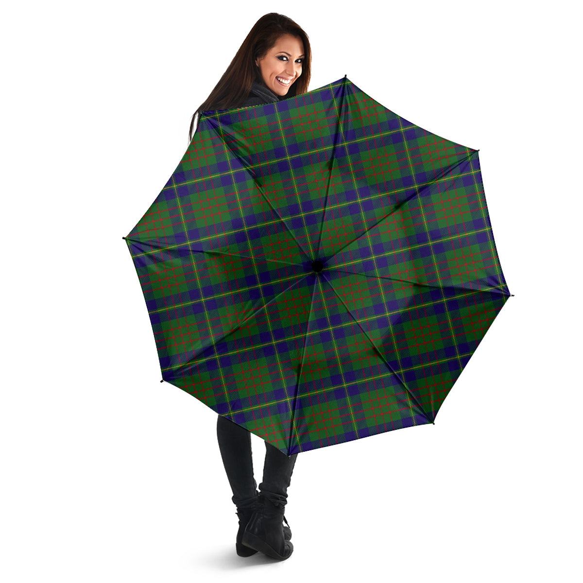 Cameron of Lochiel Hunting Tartan Umbrella - Tartanvibesclothing