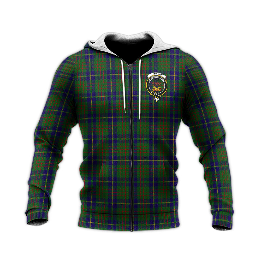 cameron-of-lochiel-hunting-tartan-knitted-hoodie-with-family-crest