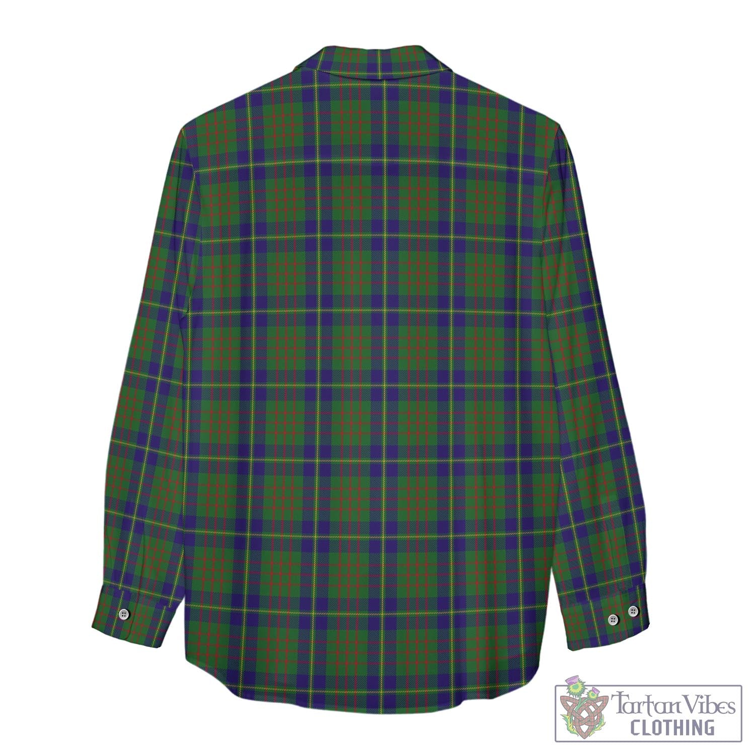 Tartan Vibes Clothing Cameron of Lochiel Hunting Tartan Womens Casual Shirt with Family Crest