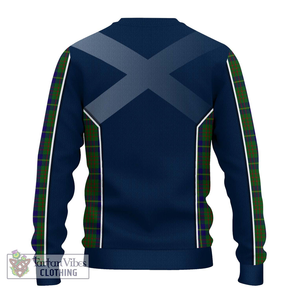 Cameron of Lochiel Hunting Tartan Knitted Sweater with Family Crest and Lion Rampant Vibes Sport Style - Tartan Vibes Clothing