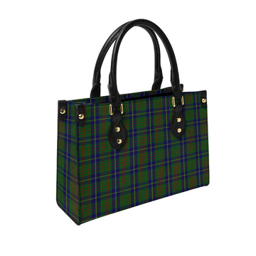 Cameron of Lochiel Hunting Tartan Leather Bag