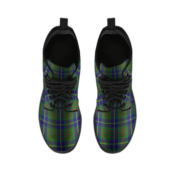 Cameron of Lochiel Hunting Tartan Leather Boots