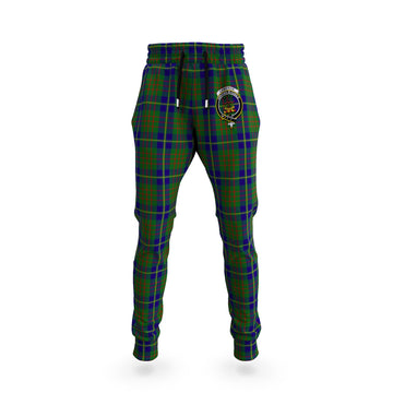 Cameron of Lochiel Hunting Tartan Joggers Pants with Family Crest