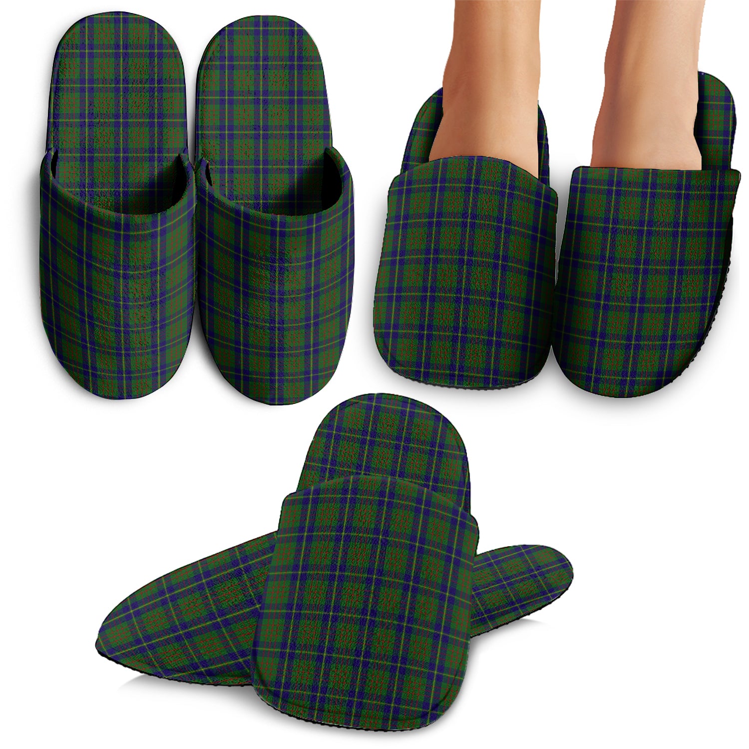 Cameron of Lochiel Hunting Tartan Home Slippers - Tartanvibesclothing