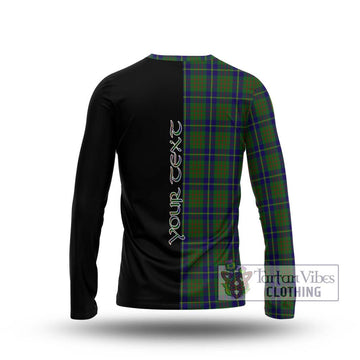 Cameron of Lochiel Hunting Tartan Long Sleeve T-Shirt with Family Crest and Half Of Me Style