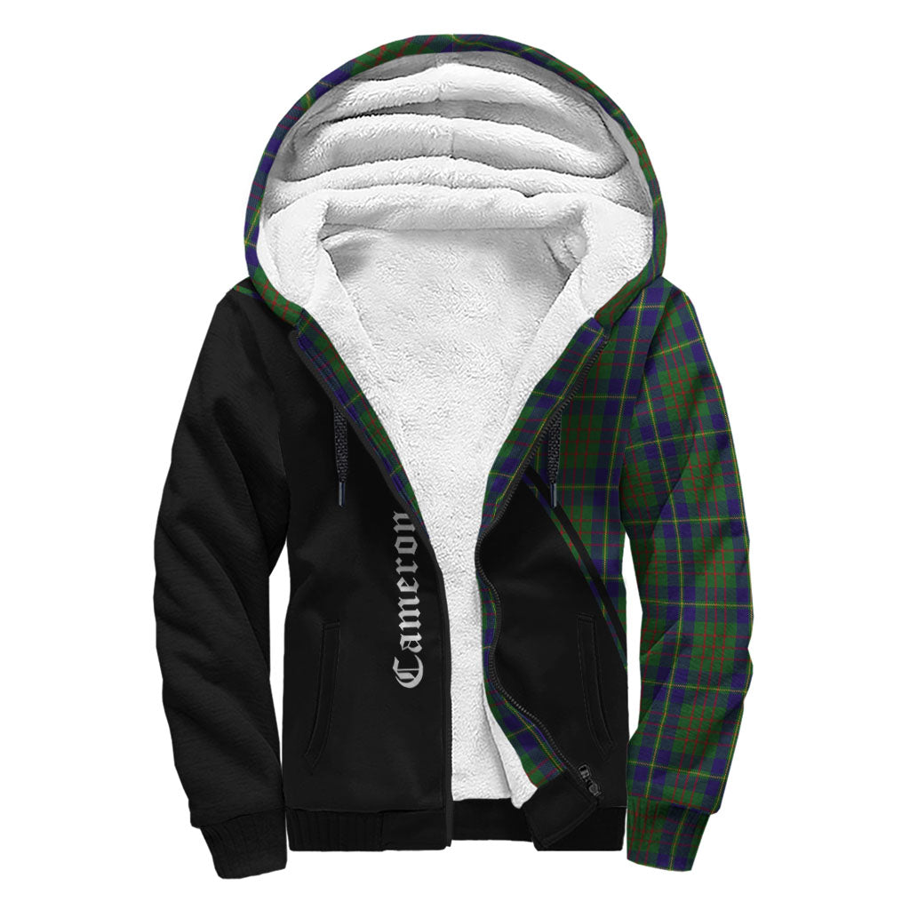 cameron-of-lochiel-hunting-tartan-sherpa-hoodie-with-family-crest-curve-style