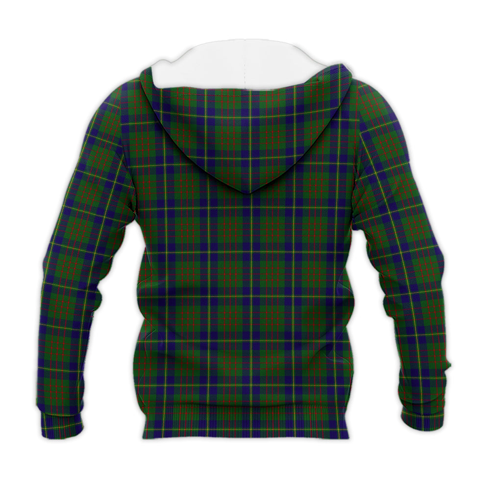 cameron-of-lochiel-hunting-tartan-knitted-hoodie-with-family-crest