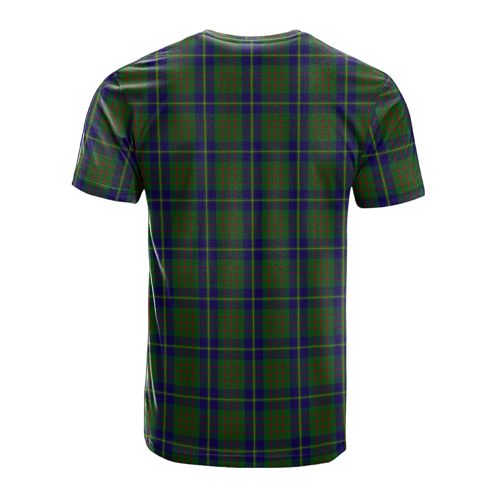 Cameron of Lochiel Hunting Tartan T-Shirt with Family Crest - Tartan Vibes Clothing