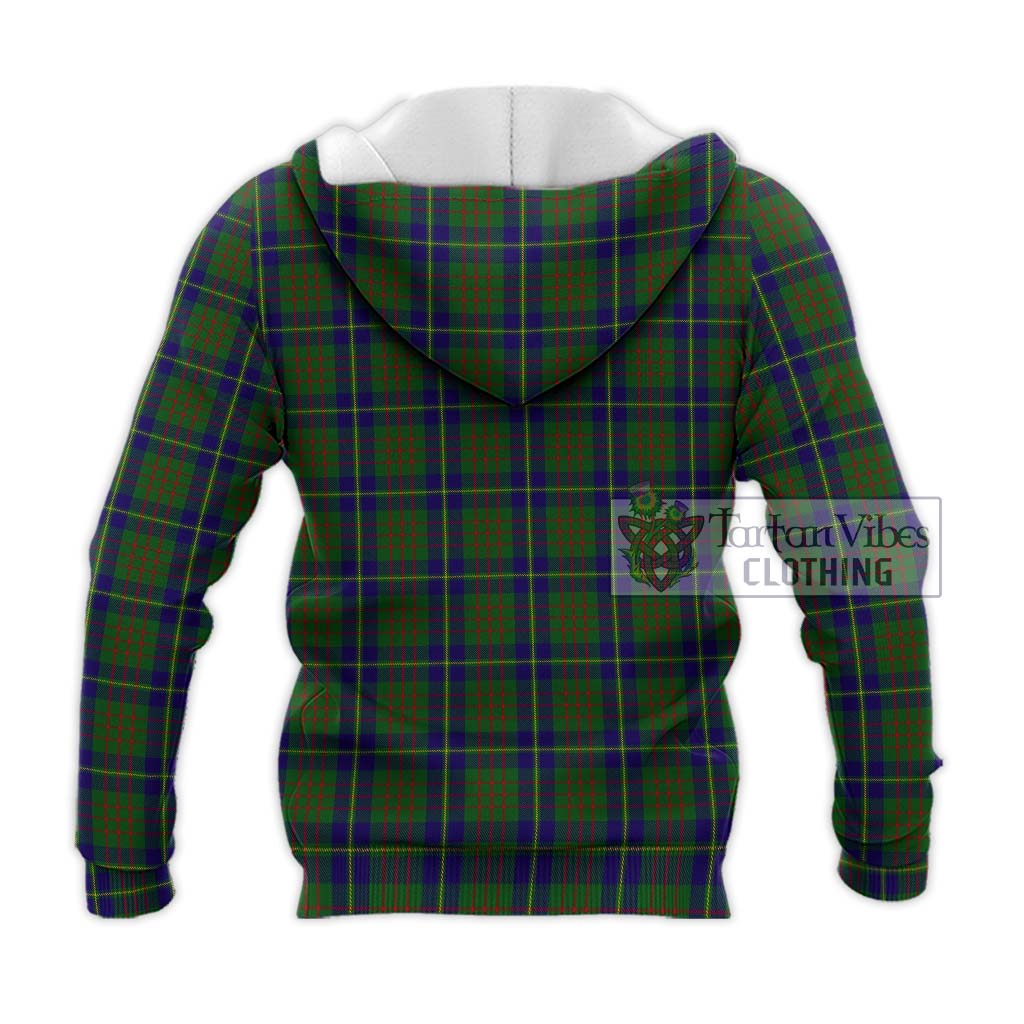 Tartan Vibes Clothing Cameron of Lochiel Hunting Tartan Knitted Hoodie with Family Crest DNA In Me Style