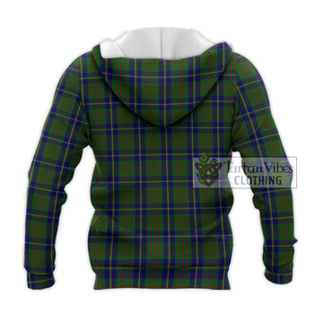 Cameron of Lochiel Hunting Tartan Knitted Hoodie with Family Crest DNA In Me Style