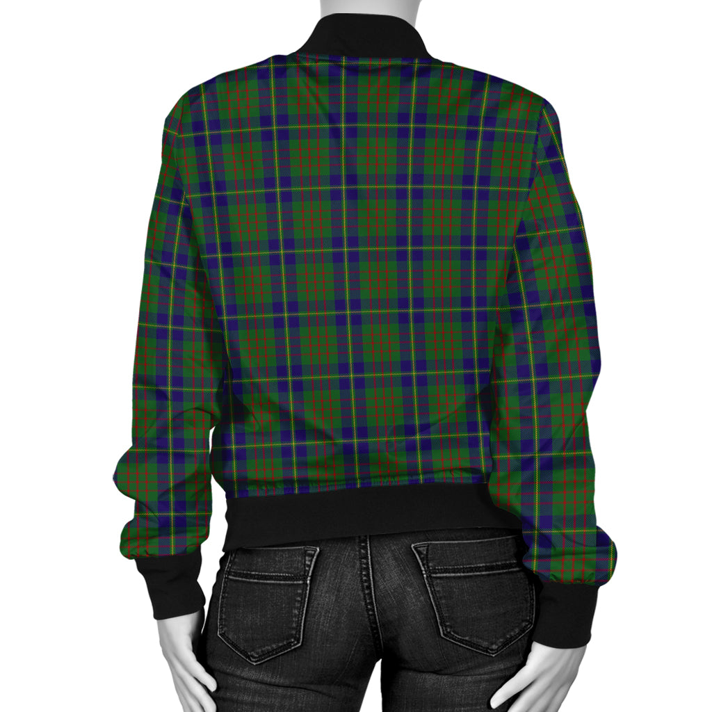 cameron-of-lochiel-hunting-tartan-bomber-jacket-with-family-crest