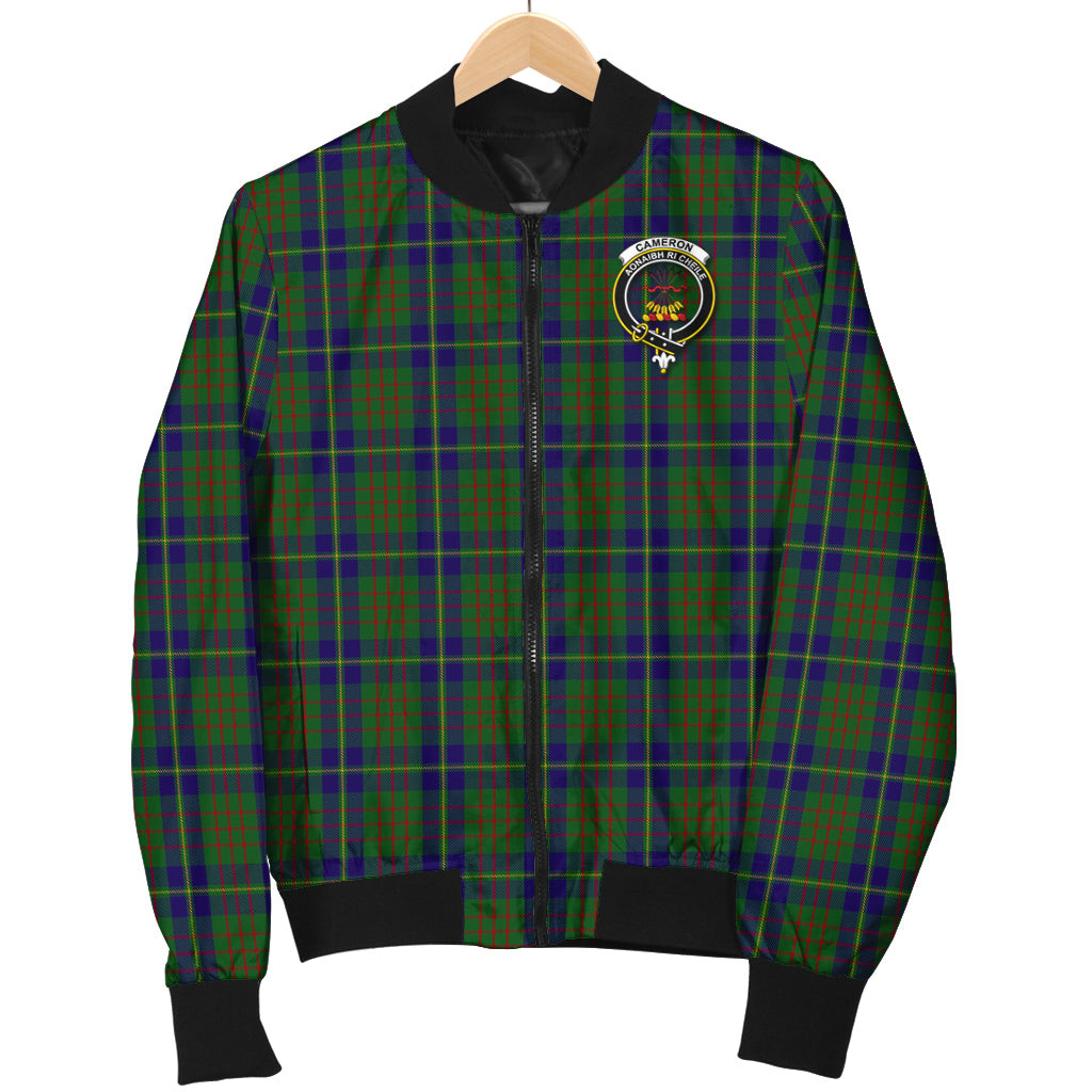 cameron-of-lochiel-hunting-tartan-bomber-jacket-with-family-crest