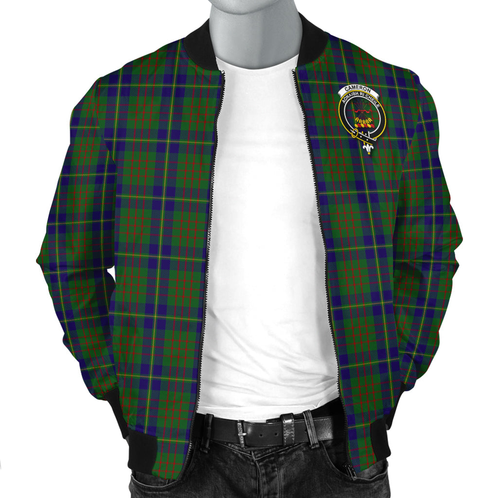 cameron-of-lochiel-hunting-tartan-bomber-jacket-with-family-crest