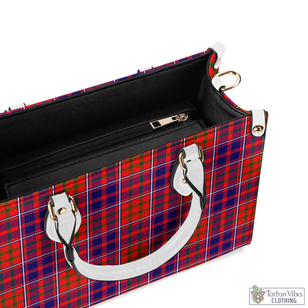 Tartan Vibes Clothing Cameron of Lochiel Modern Tartan Luxury Leather Handbags