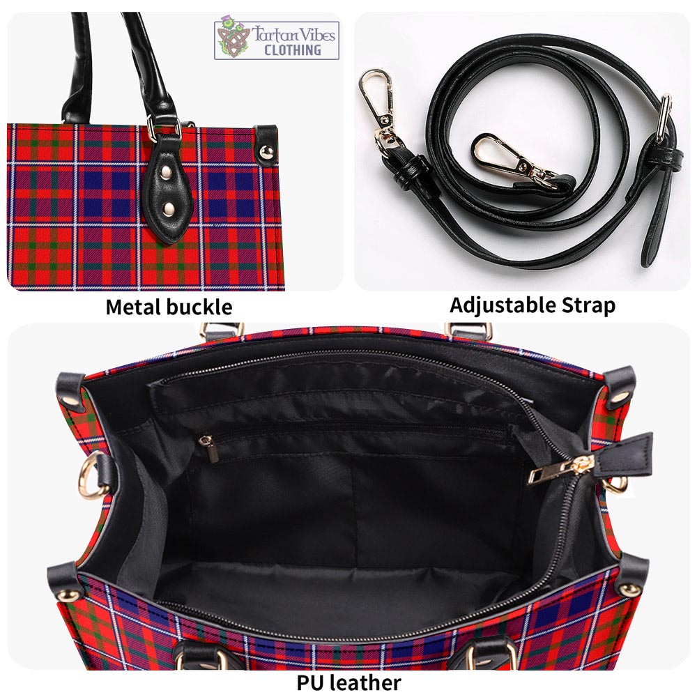 Tartan Vibes Clothing Cameron of Lochiel Modern Tartan Luxury Leather Handbags