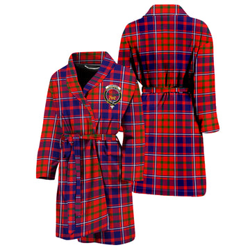 Cameron of Lochiel Modern Tartan Bathrobe with Family Crest