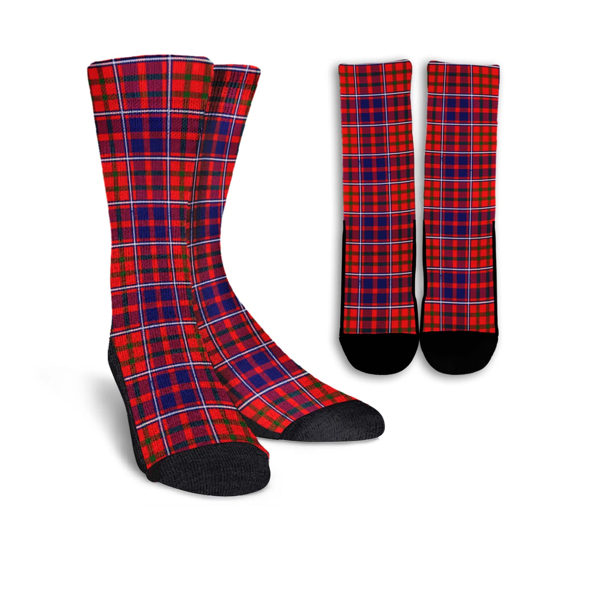 Cameron of Lochiel Modern Tartan Crew Socks - Tartanvibesclothing