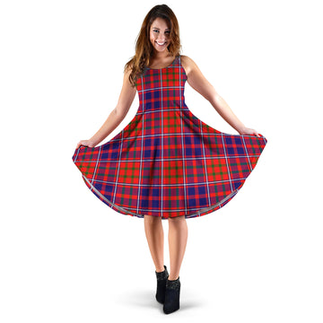 Cameron of Lochiel Modern Tartan Sleeveless Midi Womens Dress