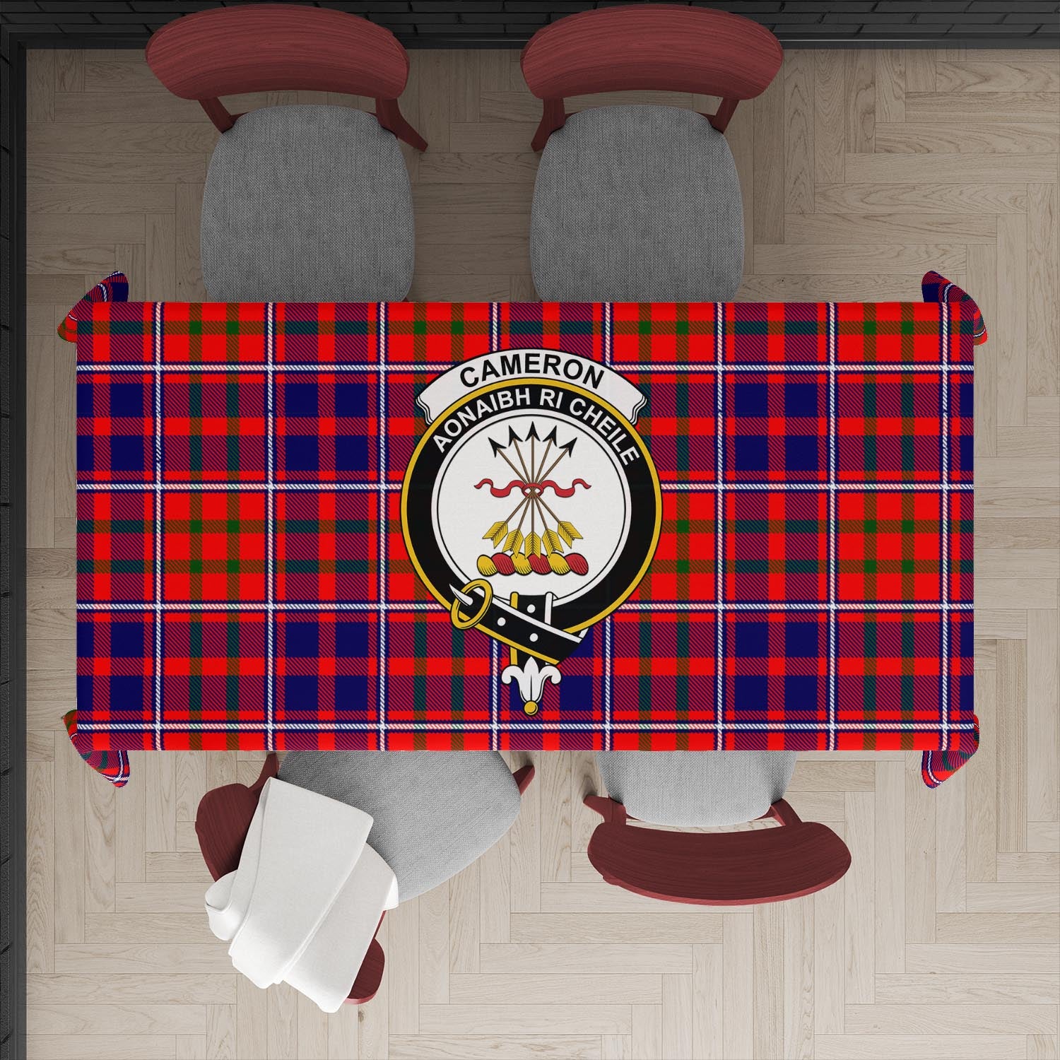 cameron-of-lochiel-modern-tatan-tablecloth-with-family-crest