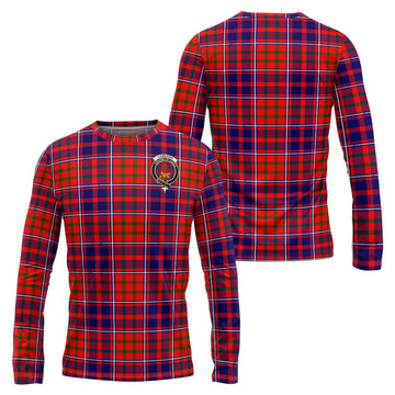 Cameron of Lochiel Modern Tartan Long Sleeve T-Shirt with Family Crest