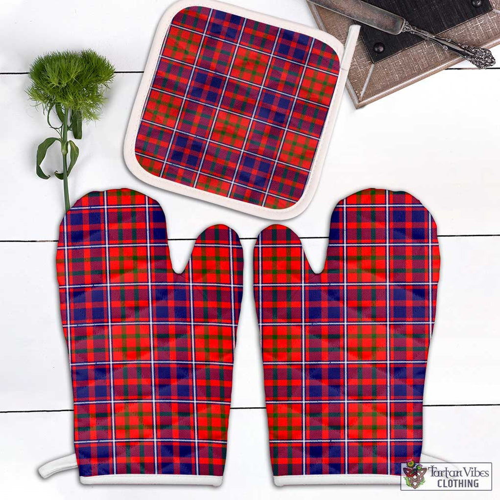 Cameron of Lochiel Modern Tartan Combo Oven Mitt & Pot-Holder Combo 1 Oven Mitt & 1 Pot-Holder White - Tartan Vibes Clothing