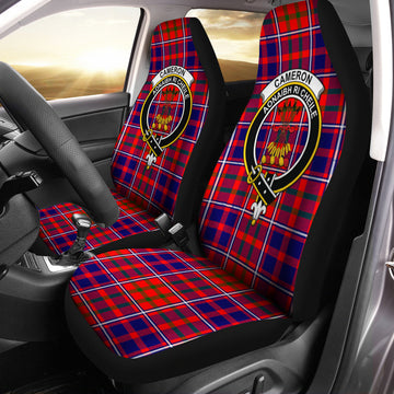 Cameron of Lochiel Modern Tartan Car Seat Cover with Family Crest