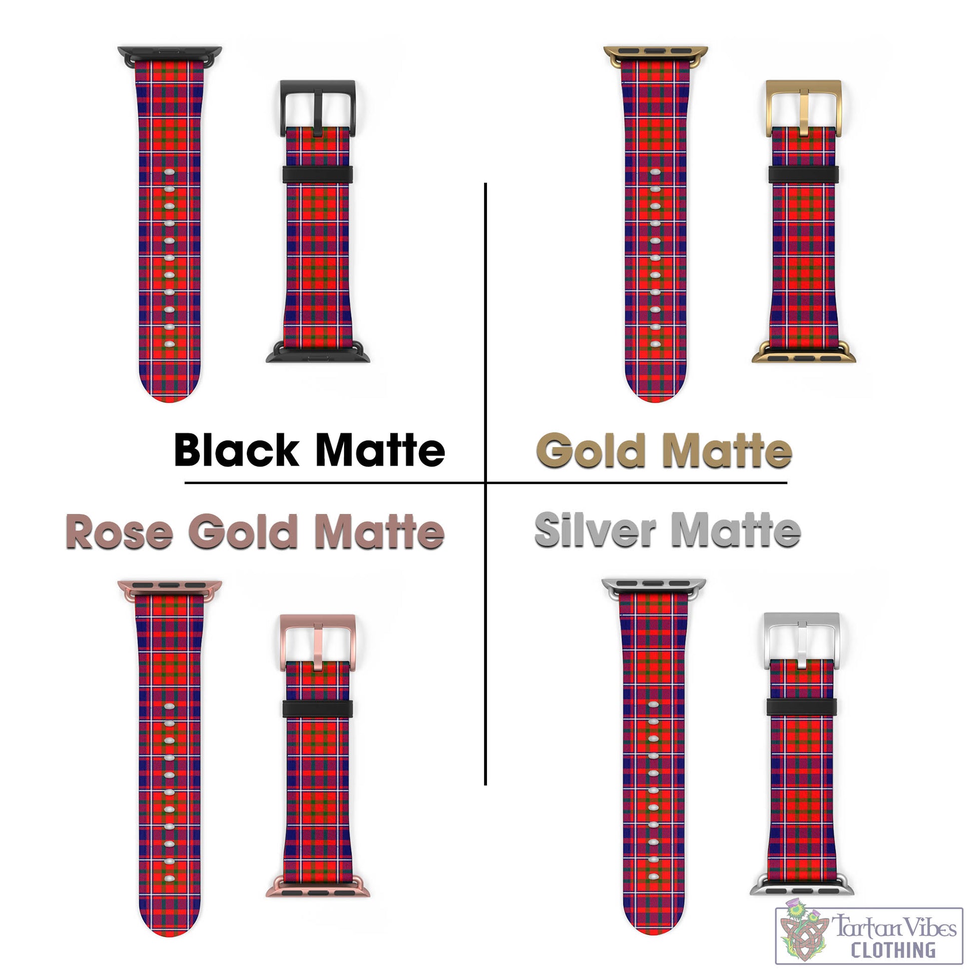 Tartan Vibes Clothing Cameron of Lochiel Modern Tartan Watch Band