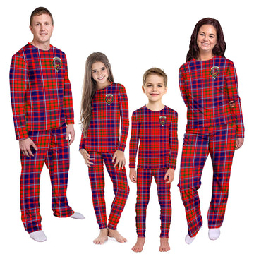 Cameron of Lochiel Modern Tartan Pajamas Family Set with Family Crest