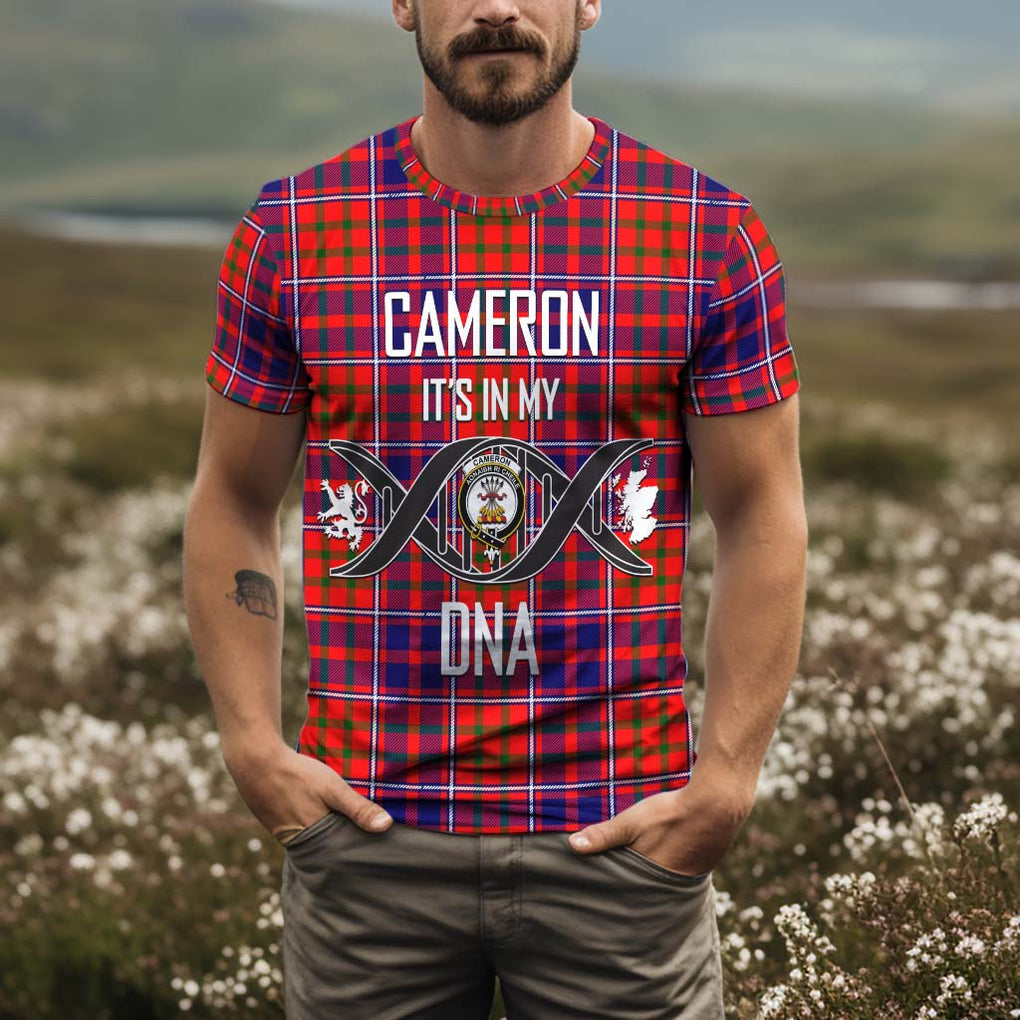 Cameron of Lochiel Modern Tartan T-Shirt with Family Crest DNA In Me Style Kid's Shirt - Tartan Vibes Clothing