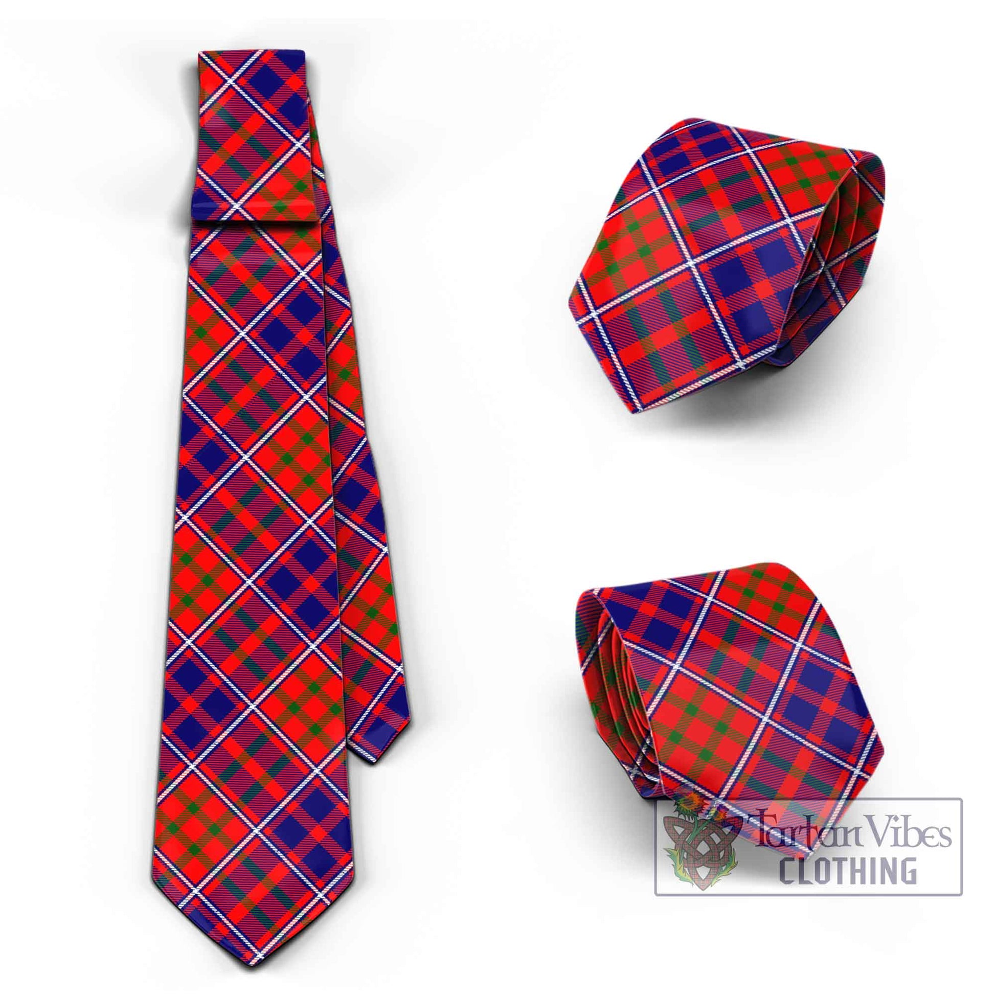 Tartan Vibes Clothing Cameron of Lochiel Modern Tartan Classic Necktie Cross Style