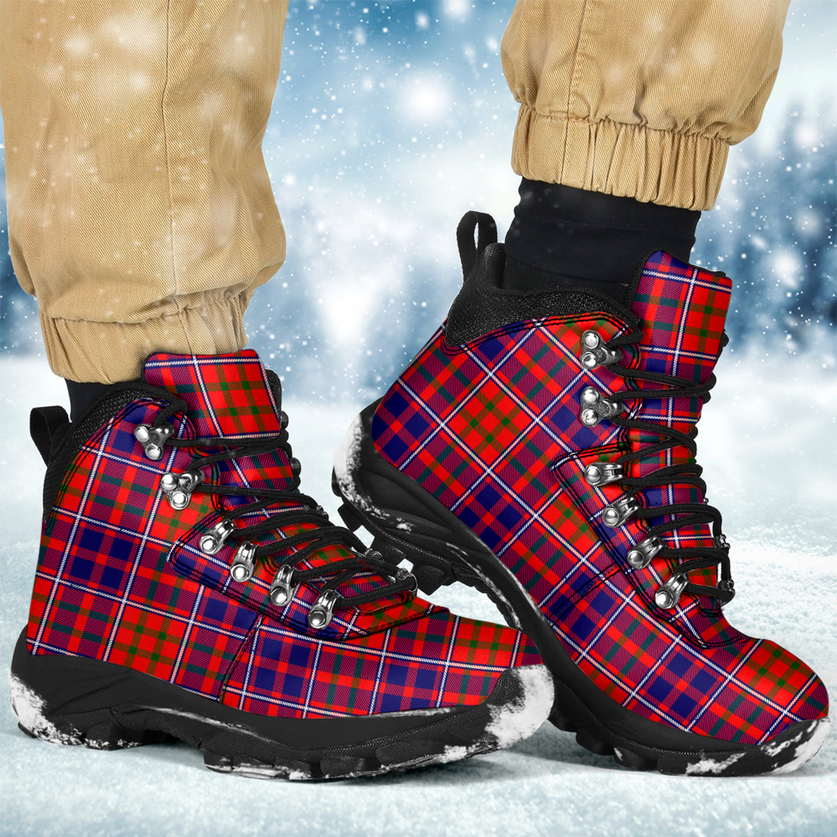 Cameron of Lochiel Modern Tartan Alpine Boots - Tartanvibesclothing