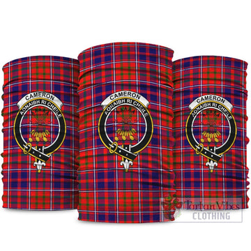 Cameron of Lochiel Modern Tartan Neck Gaiters, Tartan Bandanas, Tartan Head Band with Family Crest