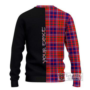 Cameron of Lochiel Modern Tartan Ugly Sweater with Family Crest and Half Of Me Style