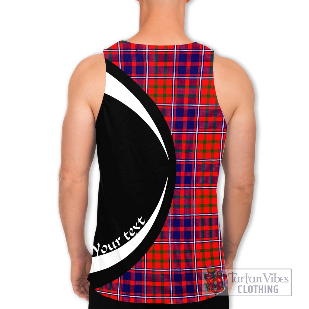 Cameron of Lochiel Modern Tartan Men's Tank Top with Family Crest Circle Style - Tartan Vibes Clothing