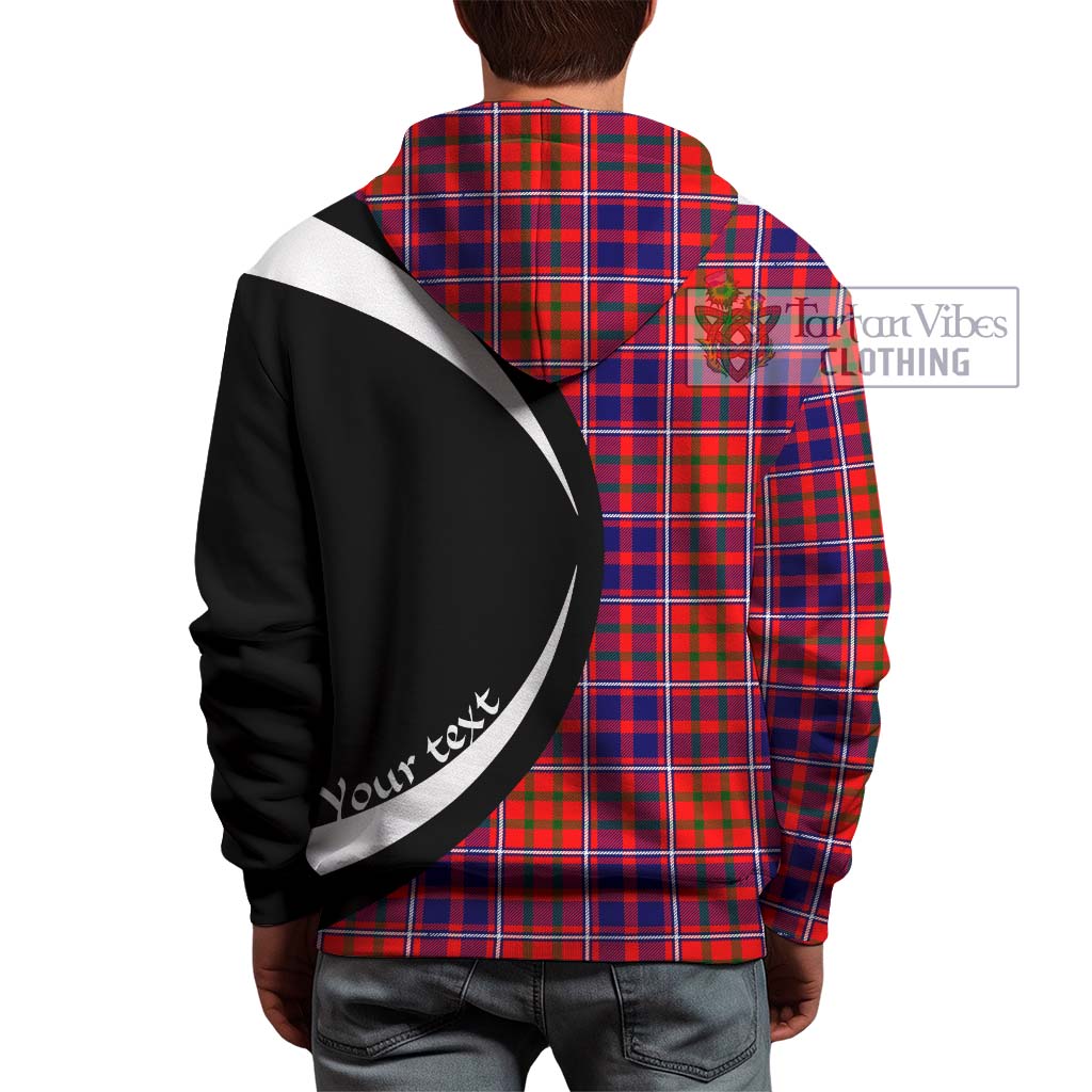 Tartan Vibes Clothing Cameron of Lochiel Modern Tartan Hoodie with Family Crest Circle Style