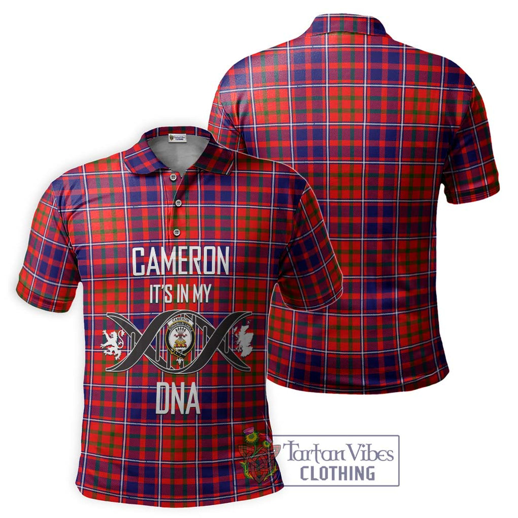 Cameron of Lochiel Modern Tartan Polo Shirt with Family Crest DNA In Me Style - Tartanvibesclothing Shop