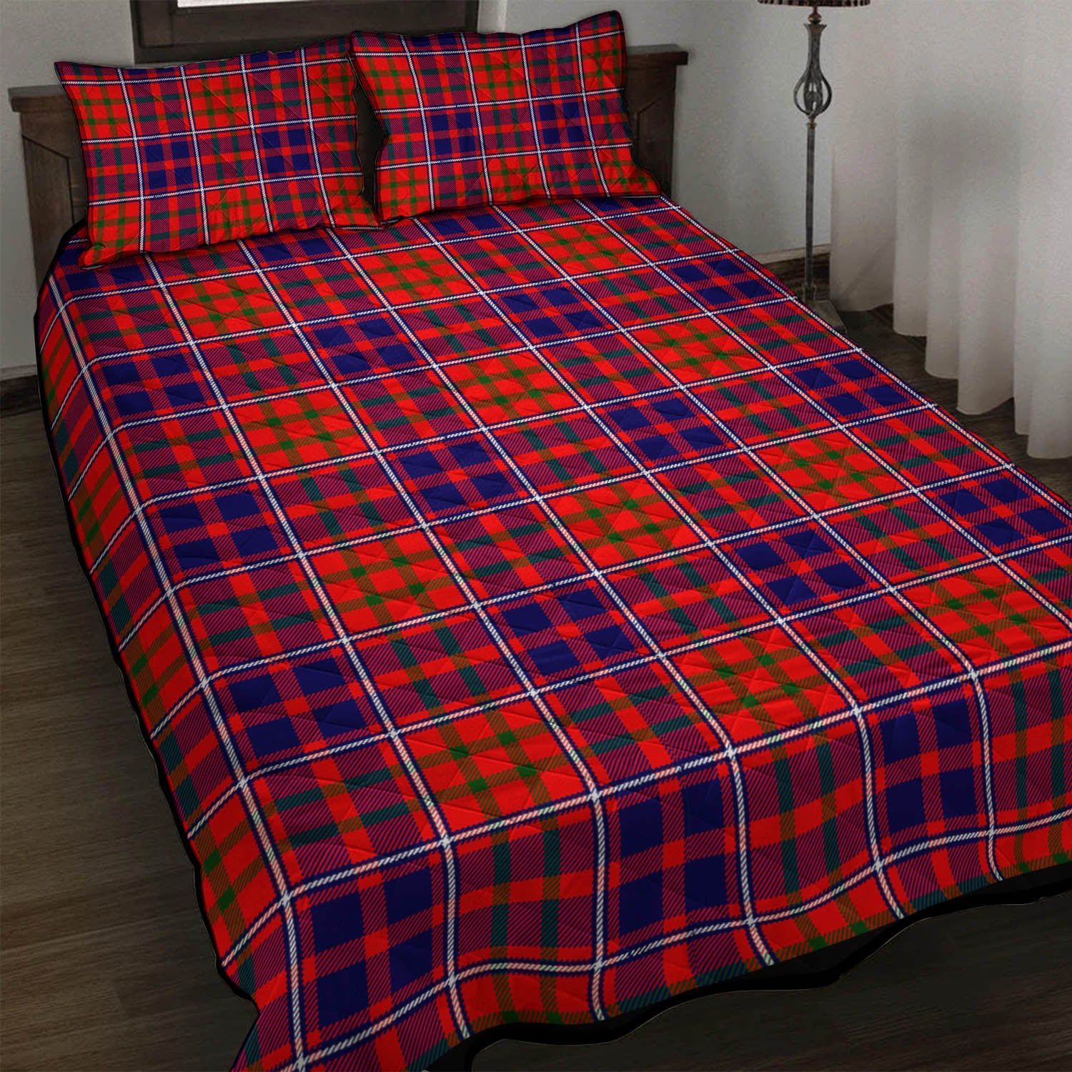 Cameron of Lochiel Modern Tartan Quilt Bed Set - Tartan Vibes Clothing