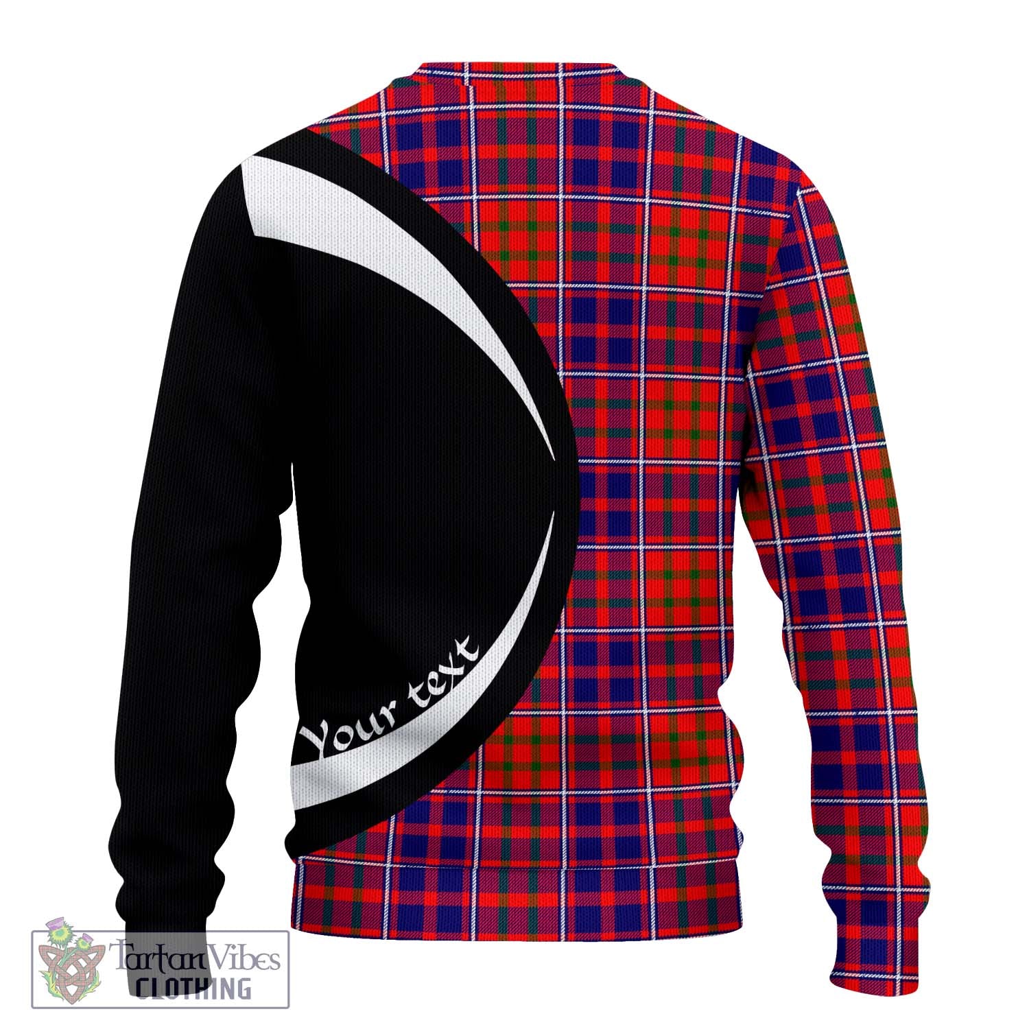 Cameron of Lochiel Modern Tartan Ugly Sweater with Family Crest Circle Style - Tartan Vibes Clothing