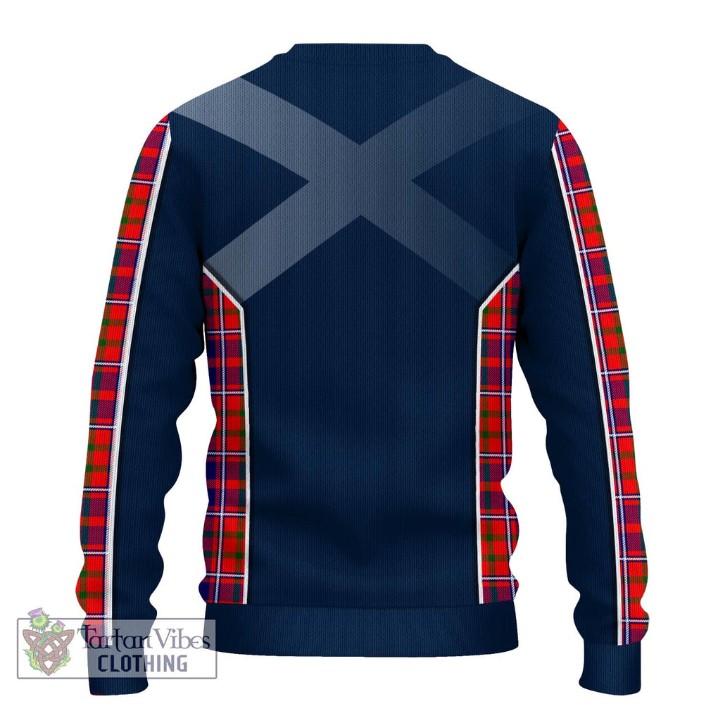 Cameron of Lochiel Modern Tartan Knitted Sweater with Family Crest and Lion Rampant Vibes Sport Style - Tartan Vibes Clothing