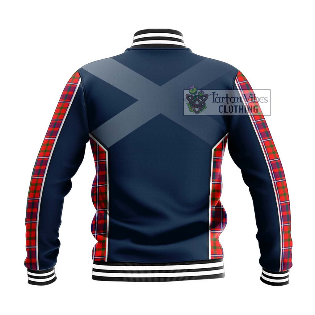 Cameron of Lochiel Modern Tartan Baseball Jacket with Family Crest and Lion Rampant Vibes Sport Style - Tartan Vibes Clothing