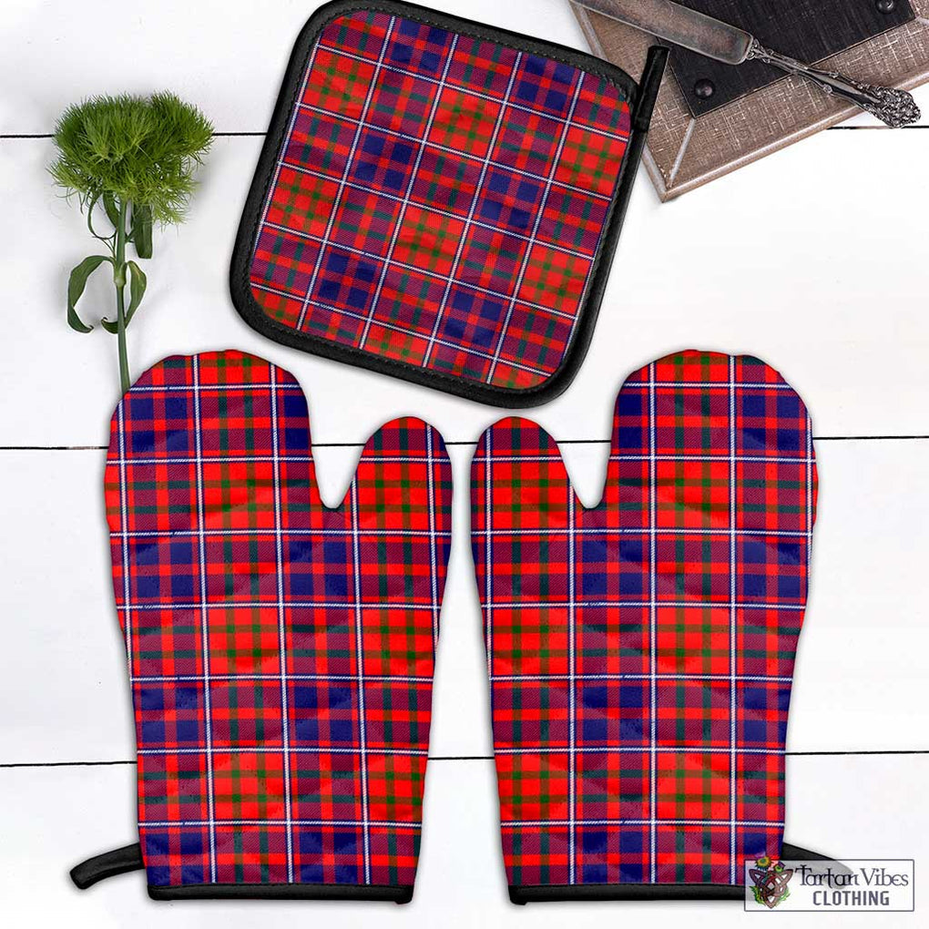 Cameron of Lochiel Modern Tartan Combo Oven Mitt & Pot-Holder Combo 1 Oven Mitt & 1 Pot-Holder Black - Tartan Vibes Clothing