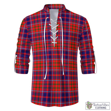 Cameron of Lochiel Modern Tartan Men's Scottish Traditional Jacobite Ghillie Kilt Shirt