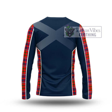 Cameron of Lochiel Modern Tartan Long Sleeve T-Shirt with Family Crest and Lion Rampant Vibes Sport Style