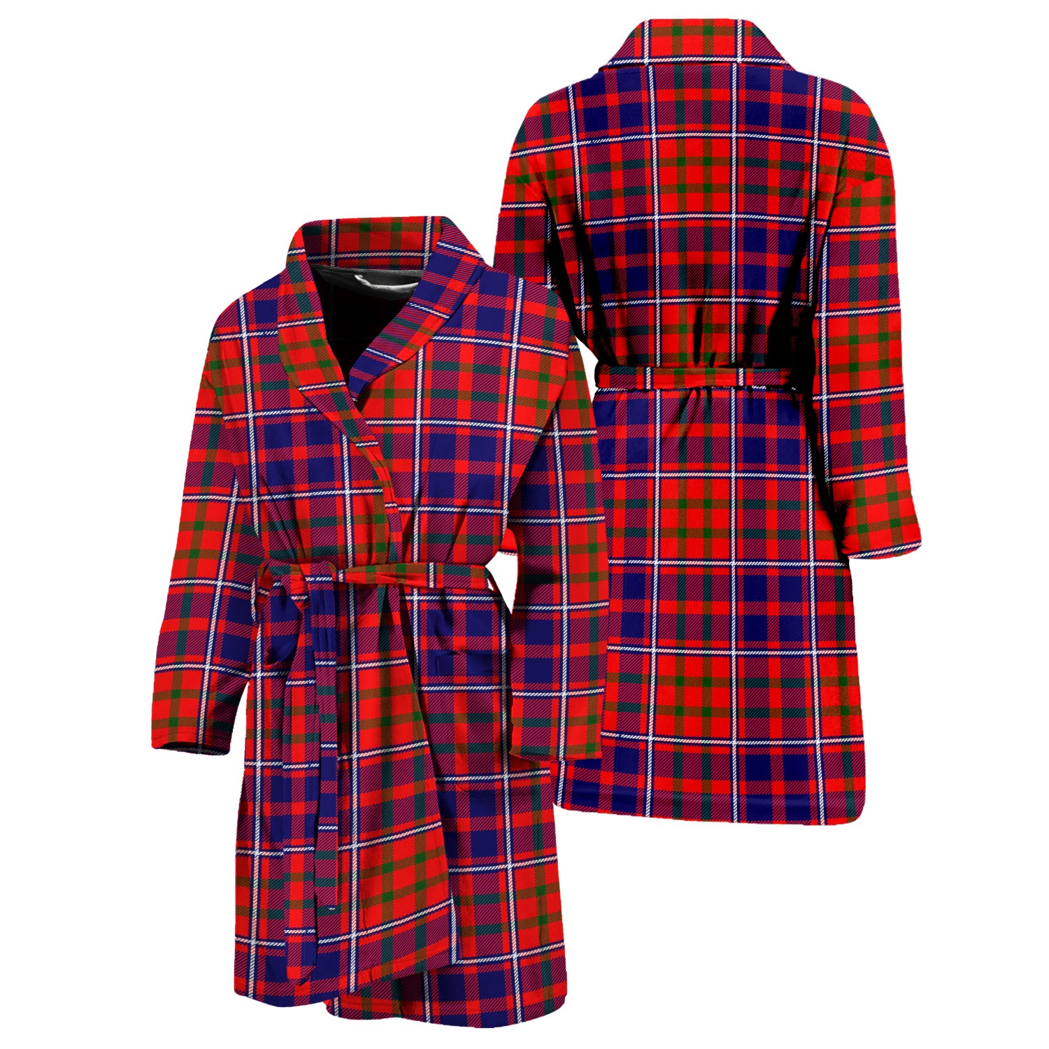 Cameron of Lochiel Modern Tartan Bathrobe Unisex M - Tartan Vibes Clothing