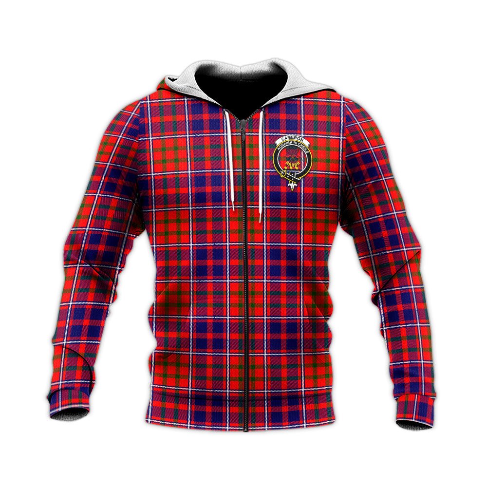 cameron-of-lochiel-modern-tartan-knitted-hoodie-with-family-crest