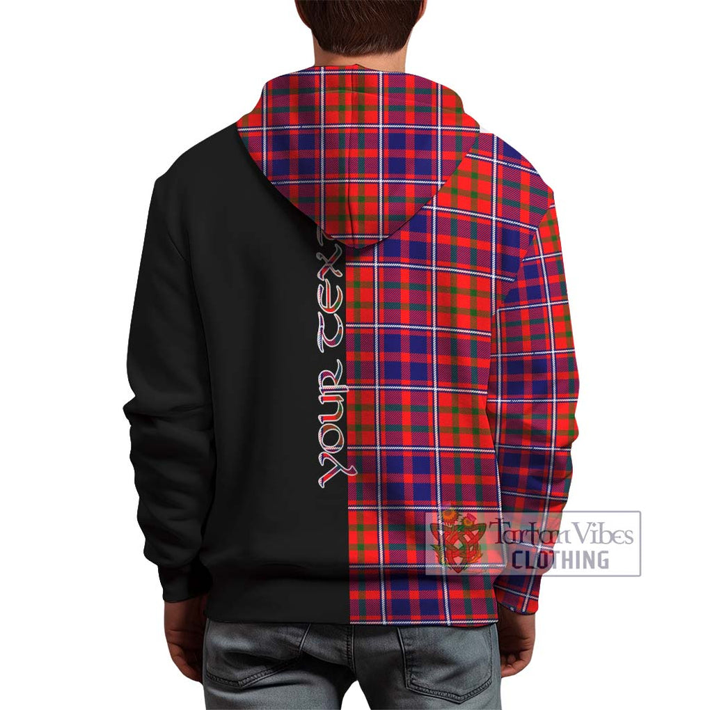 Cameron of Lochiel Modern Tartan Hoodie with Family Crest and Half Of Me Style - Tartanvibesclothing Shop